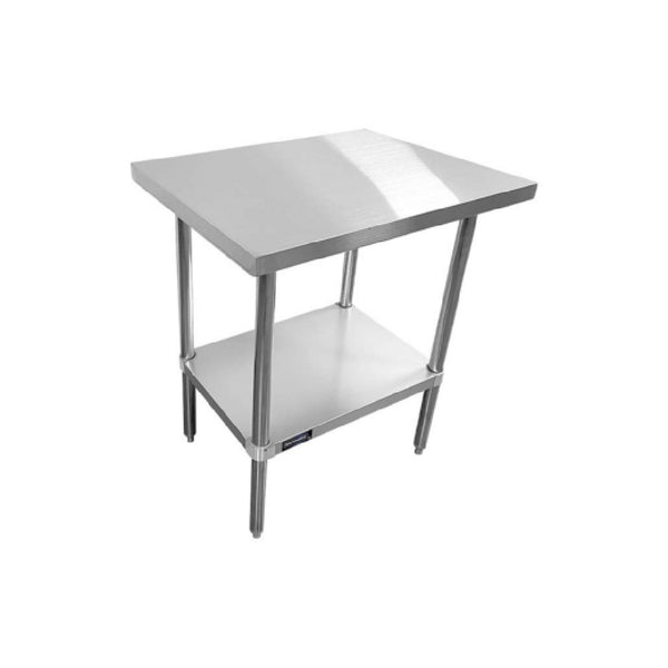 KS1 QuickShip Worktable 24"W X 14"D X 35"H 18/430 Stainless Steel Flat Top — SMTE-1424S