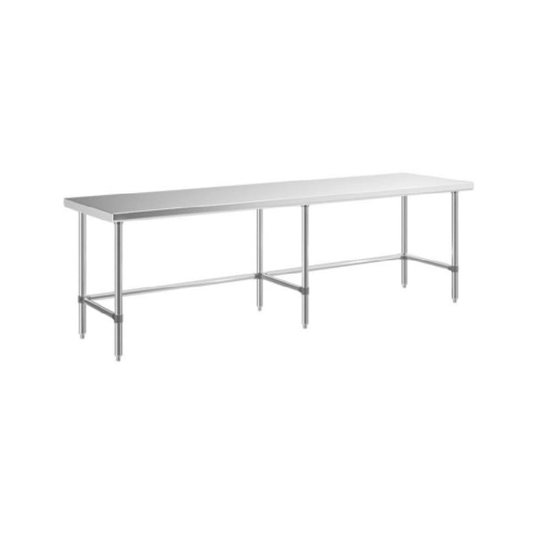 KS1 Worktable 108"W X 18"D X 35"H 18/430 Stainless Steel — SMTEO-18108S