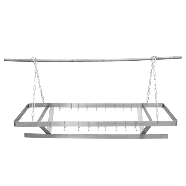 KS1 QuickShip Pot Rack Ceiling Hung Triple Bar Design — SM-CR60