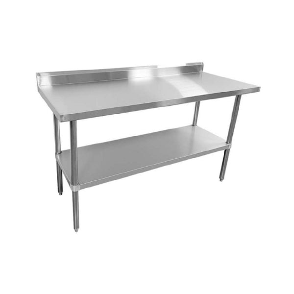 KS1 Worktable 72"W X 24"D X 35"H 18/430 Stainless Steel — SMTEB-2472S