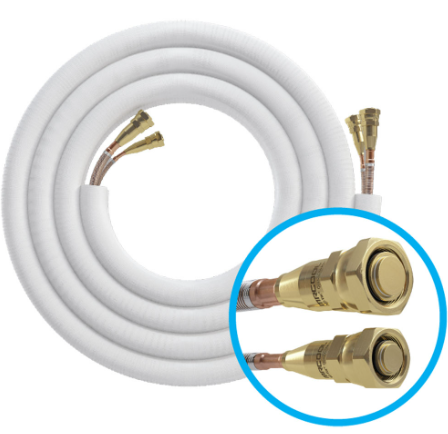 MRCOOL 35 FT Pre-Charged 3/8" x 3/4" No-Vac Quick Connect Line Set for Central Ducted and Universal Series, NV35-3834 — MRCOOL model NV35-3834, product image 1