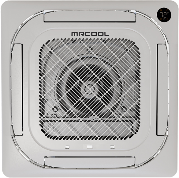 Olympus 12,000 BTU 1 Ton Ductless Mini-Split Ceiling Cassette with Panel - 230V/60Hz (HVAC Technician Required), CASSETTE12HP-230C-P-O — MRCOOL model CASSETTE12HP-230C-P-O, product