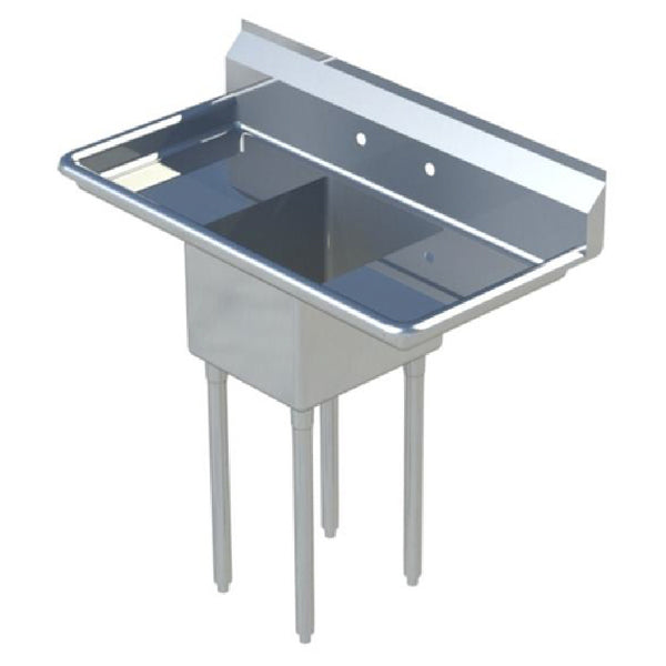 KS1 QuickShip Sink 1-compartment 42"W X 21-1/2"D X 44-1/4"H Overall Size — SMS-1416D