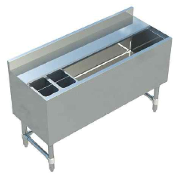 KS1 QuickShip Underbar Ice Bin 12" D Insulated Cabin 48"L X 18-1/2"D X 30”H — SMIB-1848CP7