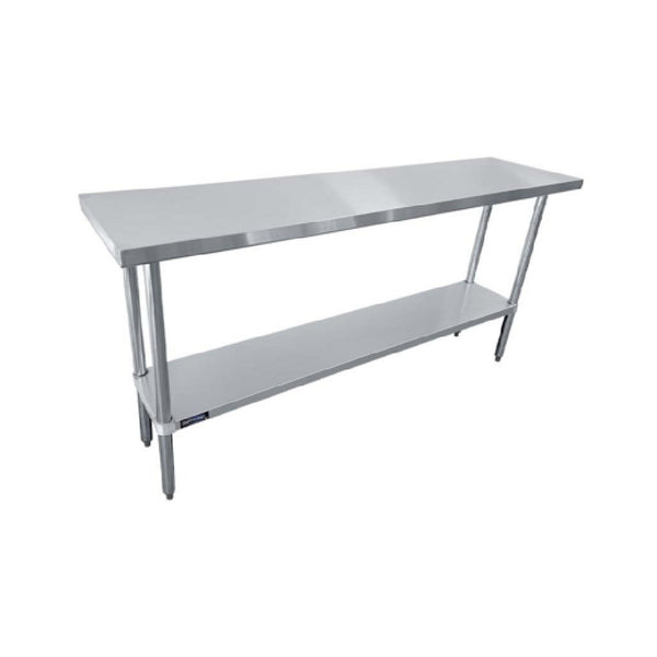 KS1 QuickShip Worktable 60"W X 24"D X 35"H 18/430 Stainless Steel Flat Top — SMTE-2460G