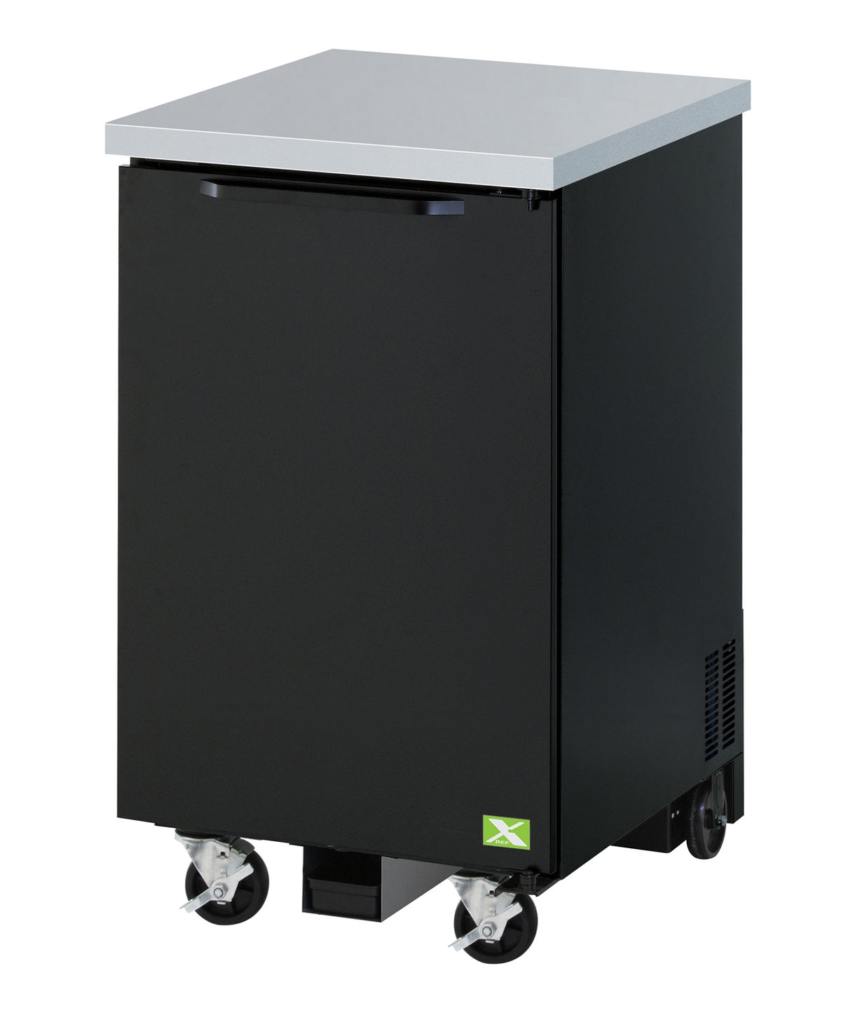 National Commercial 1 Door Back Bar - Black (24") — NMS-CR-BBC-001