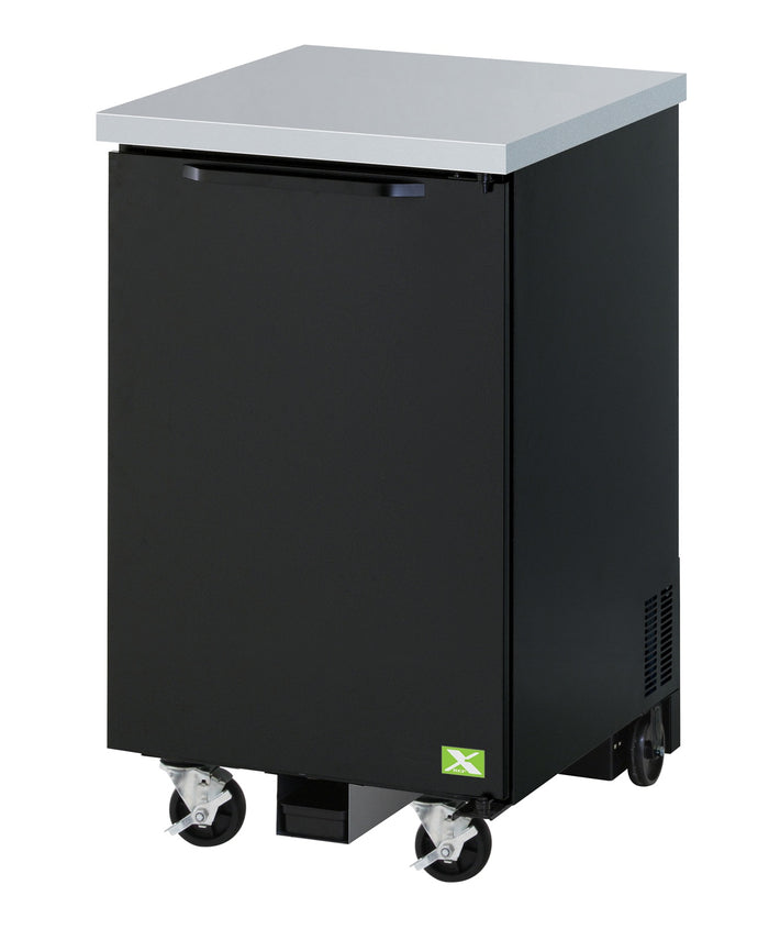 National Commercial 1 Door Back Bar - Black (24") — NMS-CR-BBC-001