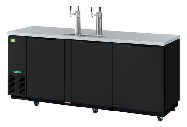 3 Door Beer Dispenser- Black (90") commercial beer dispensers - NMS-CR-KGR-001