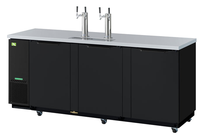 3 Door Beer Dispenser- Black (90") commercial beer dispensers - NMS-CR-KGR-001