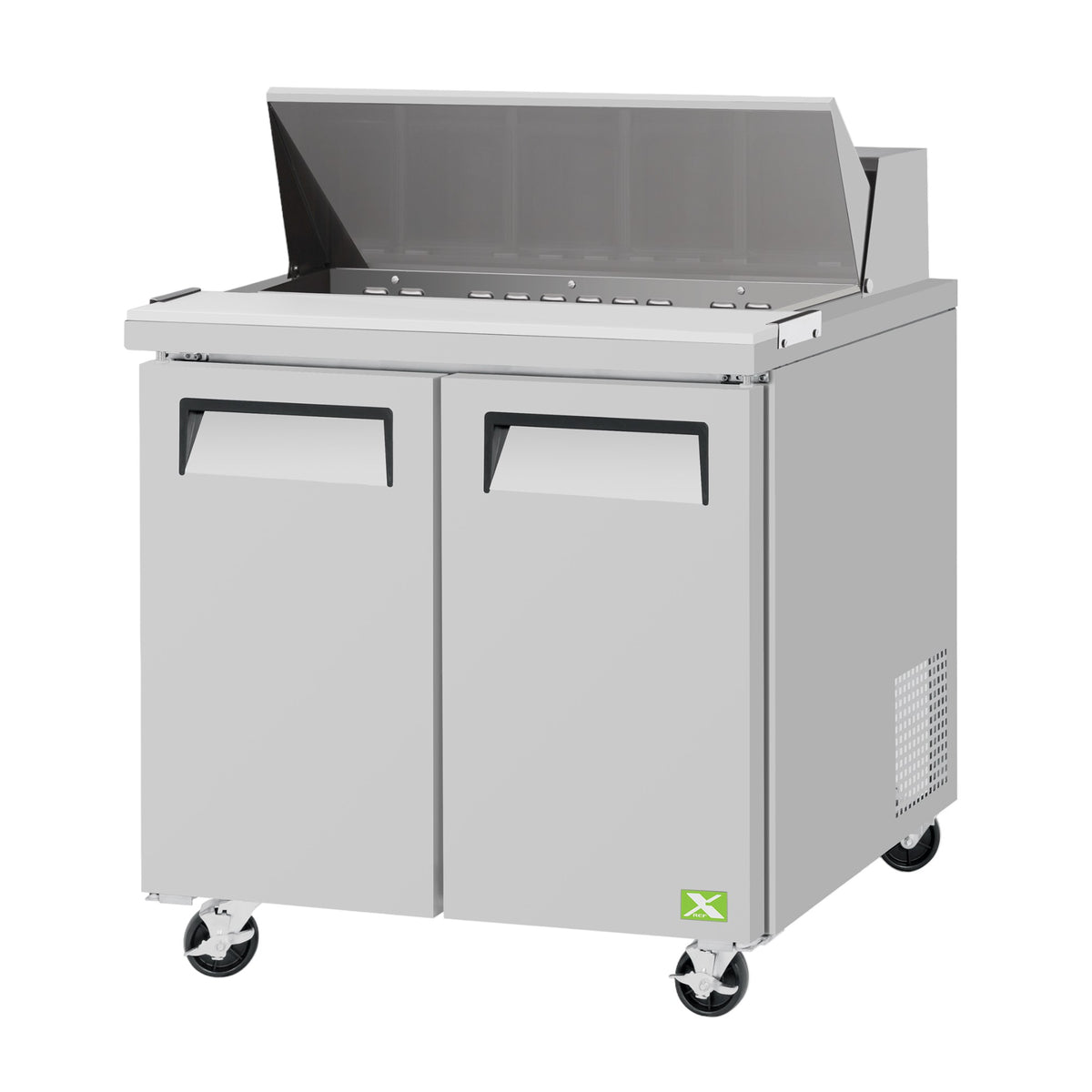2 Door Food Prep Table commercial prep tables - NMS-CR-PRT-004