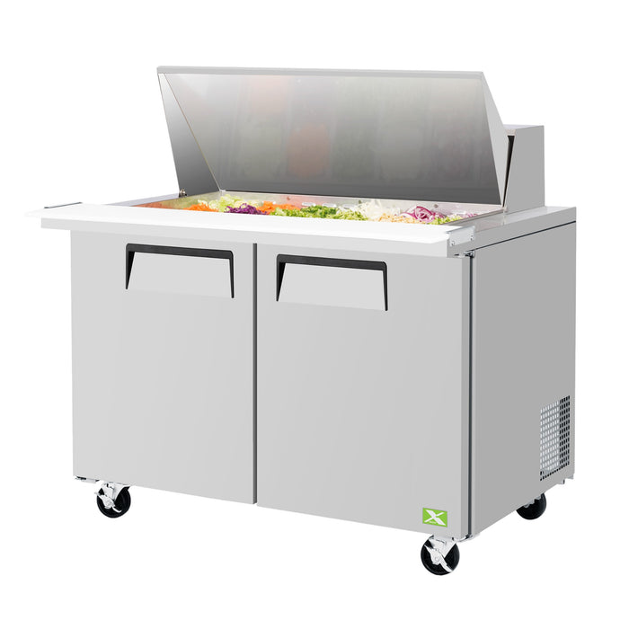 2 Door Food Prep Table - Mega Top commercial prep tables - NMS-CR-PRT-005