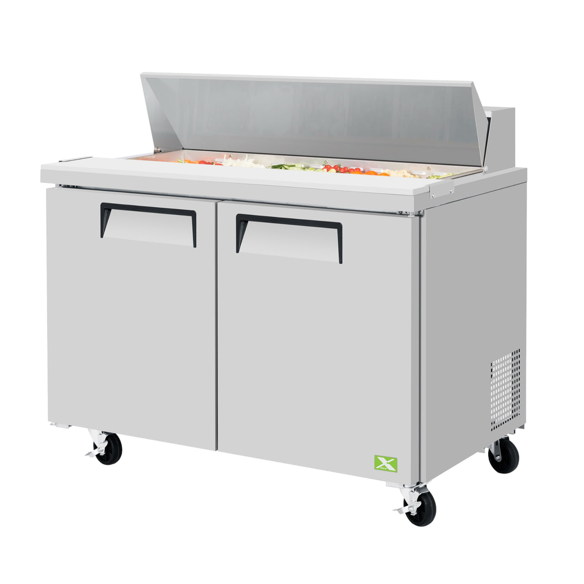 2 Door Food Prep Table commercial prep tables - NMS-CR-PRT-006