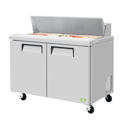 2 Door Food Prep Table commercial prep tables - NMS-CR-PRT-006