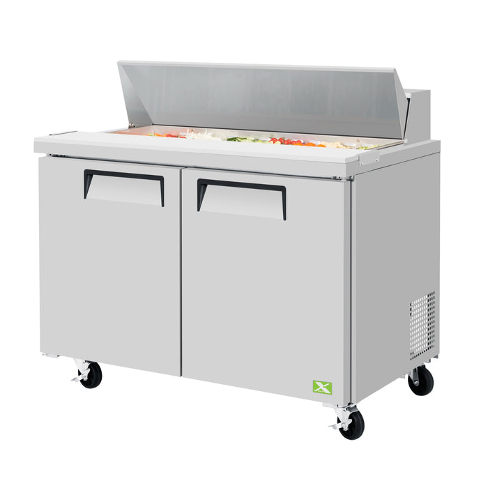 2 Door Food Prep Table commercial prep tables - NMS-CR-PRT-006