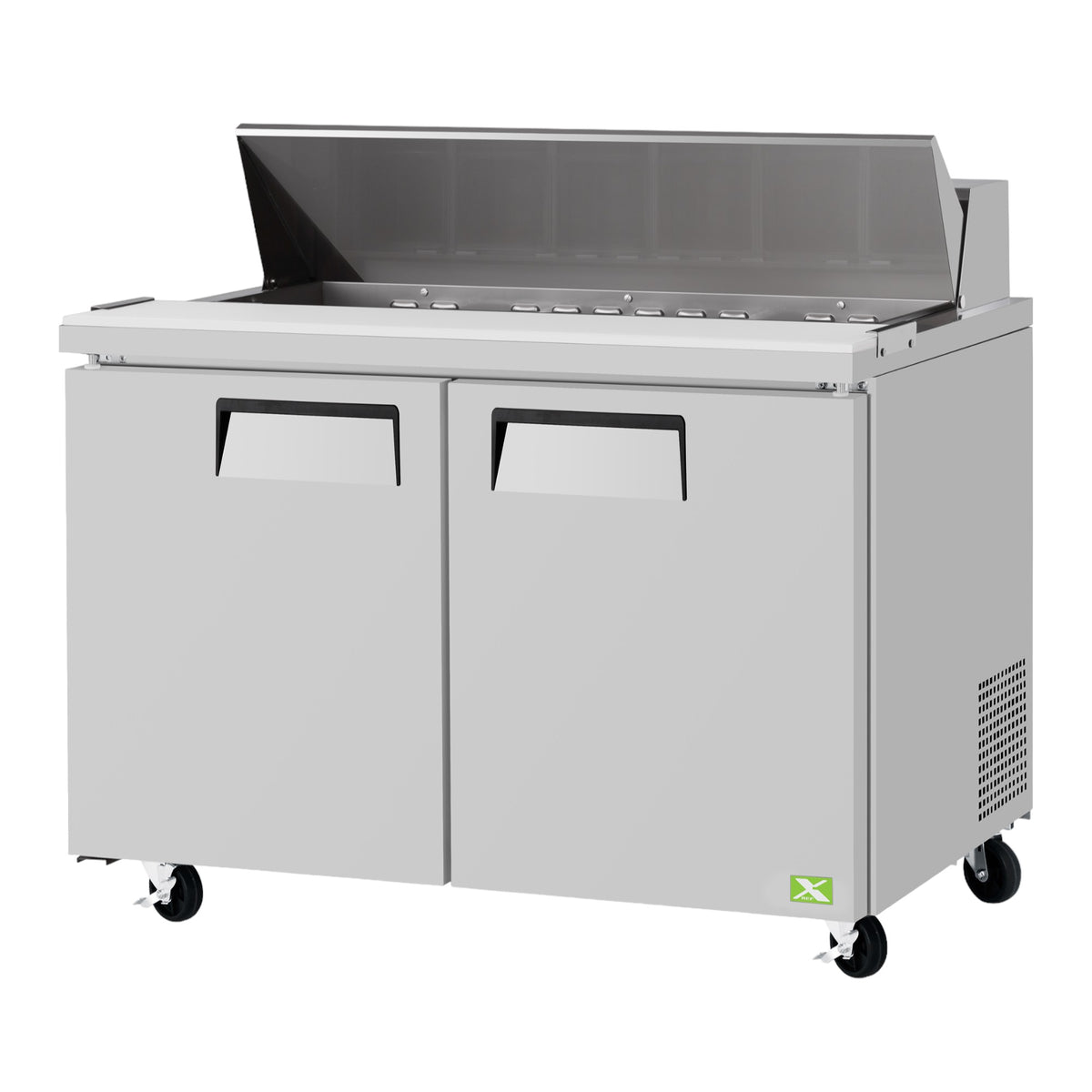 2 Door Food Prep Table commercial prep tables - NMS-CR-PRT-008