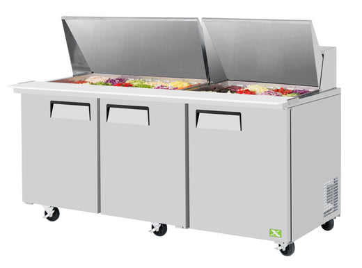 3 Door Food Prep Table - Mega Top commercial prep tables - NMS-CR-PRT-009