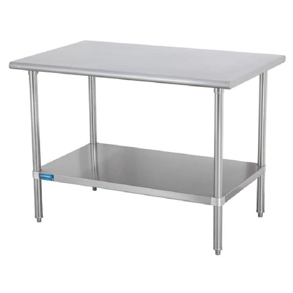KS1 QuickShip Work Table 36"W X 36"D 18/400 Stainless Steel Reinforced Top — SMT-3636G