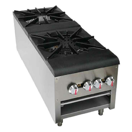 KS1 Stock Pot Range Double 18” W X 41-3/4” D X 19-1/2” H — SE-SPR2 NG/LP