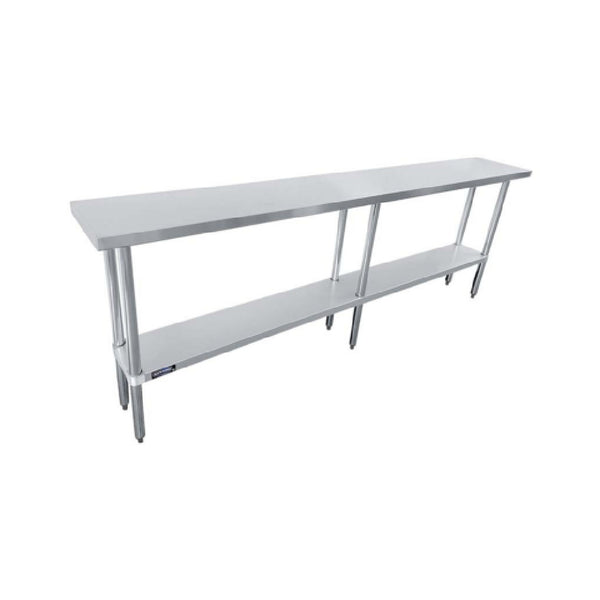 KS1 QuickShip Worktable 96"W X 36"D X 35"H 18/430 Stainless Steel Flat Top — SMTE-3696G