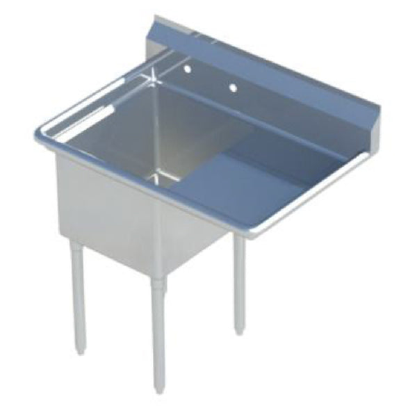 KS1 QuickShip Sink 1-compartment 50-1/2"W X 29-1/2"D X 44-1/4"H Overall Size — SMS-2424R