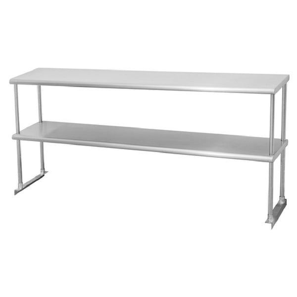 KS1 QuickShip Overshelf Table Mounted Double — SMDOS-1472