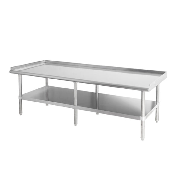 KS1 QuickShip Equipment Stand 72”W X 24”D 16/400 Stainless Steel Reinforced Top — SMES-2472S