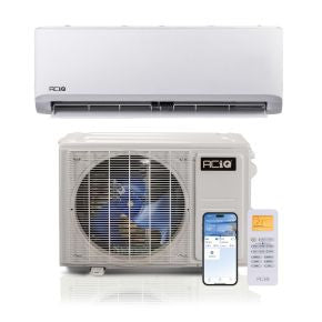 National Mini Splits | 12,000 BTU ACIQ Standard 23.1 SEER2 Single Zone Wall Mount Mini Split Heat Pump System - R454B | 230V | Model ACIQ-12ZS-HP230C / ACIQ-12WS-HP230C